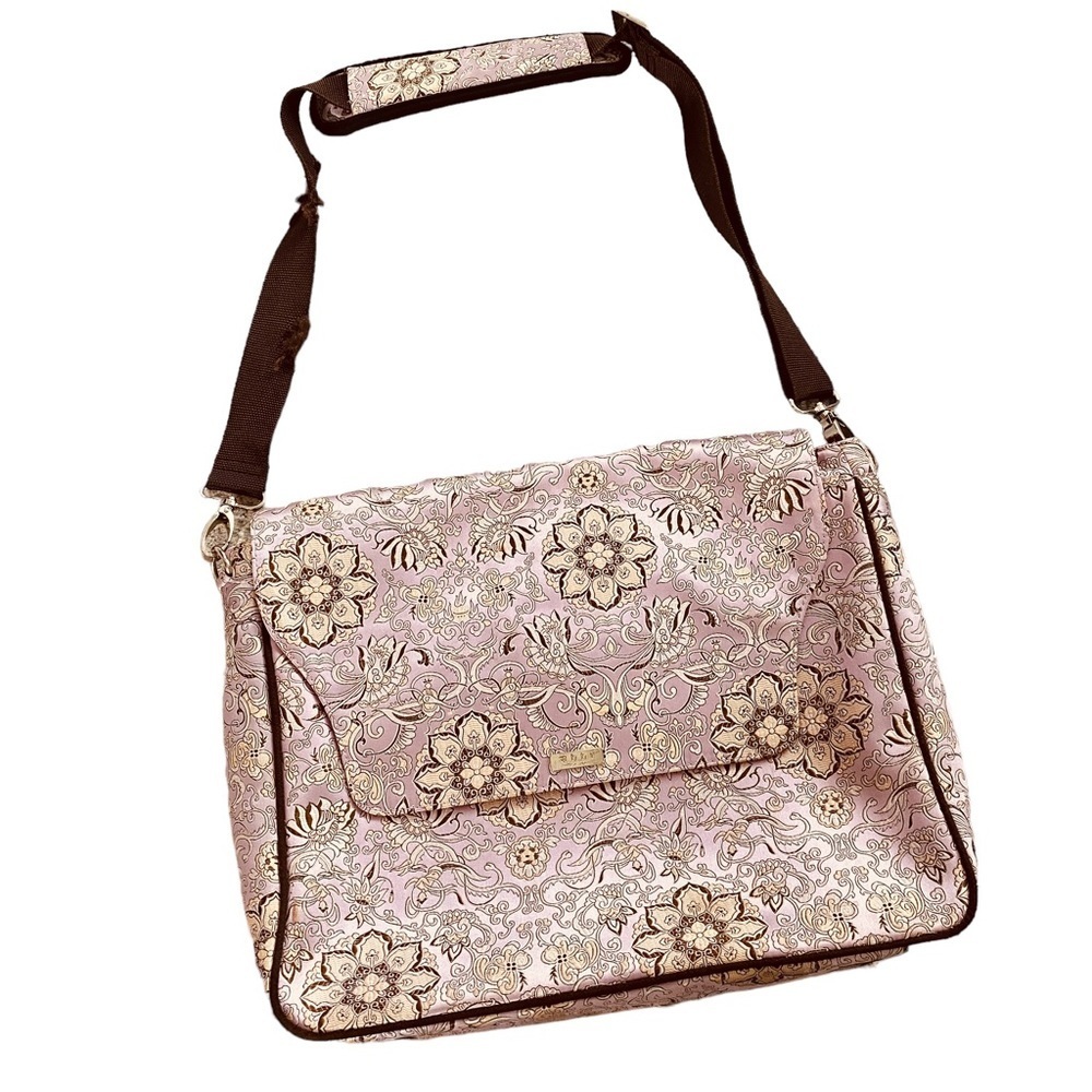 Abbi New York Fabric Crossbody Messenger Laptop Bag